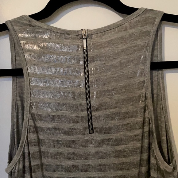 Guess Heather Gray Foil Stripe Tank - Picture 4 of 9